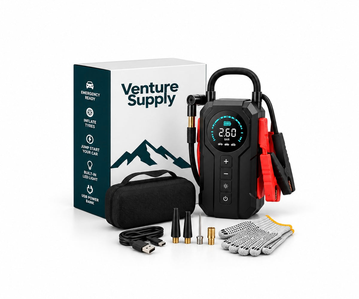 4-in-1 car emergency booster/inflator